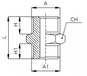 A0051438 Переходник G1/4-G3/8